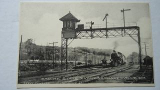 1910 Cranesville RR Rail Road New York Post Card