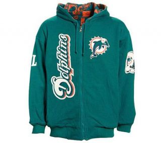 NFL Miami Dolphins Reversible Hooded Fleece —