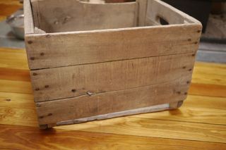 Antique Primitive Romney Orchards West Virginia Wooden Apple Crate Bin