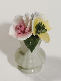 Vintage Miniature Crown Royal Bone China Flower Vase