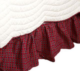 WilliamsburgHom Holly Boughs Queen Size Bed Skirt —