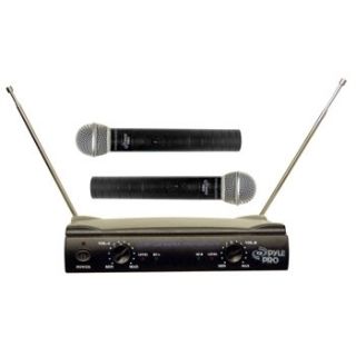 Pyle PDWM2500 Dual VHF Wireless Microphone System 68888879255