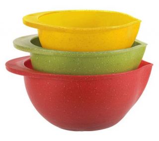Trudeau Set of 3 Granite Inspired Mixing Bowls —