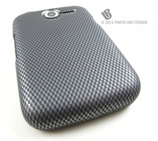 Carbon Fiber Design Hard Shell Snap on Case Cover Pantech Renue Phone