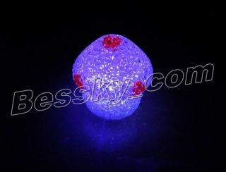 Hot Creative Fashion Shine Change 7 Color Crystal Mushrooms LED Night