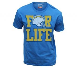 NFL San Diego Chargers Fan For Life T Shirt —