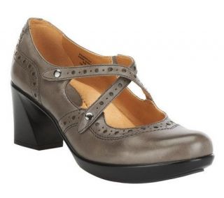 Earth Primrose Leather Mary Janes with Heel   A227095