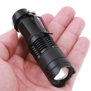 7W 300LM Mini CREE LED Flashlight Torch Adjustable Focus Zoom Light
