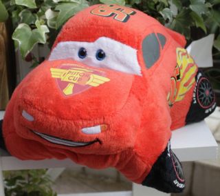 CUDDY FOR Disney Pixar RED 95 Cars SOFT CHILDREN PILLOW PETS LOVELY