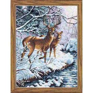 Counted Cross Stitch Kit Creekside Deer