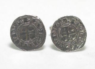 King Richard I Medieval Coin Cufflinks in Fine English Pewter Gift