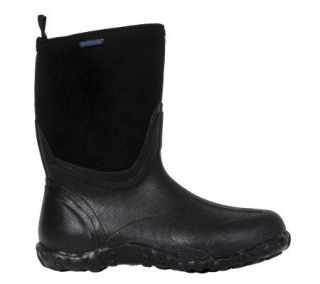 Bogs Standard Mens Mid Classic Black Boots —