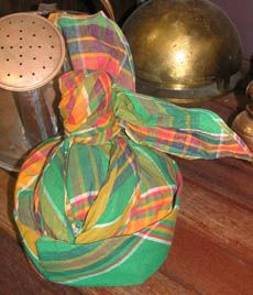 CREOLE TRADITIONAL SINGLE LADIES HAT FROM MARTINIQUE   MADRAS ETHNIC