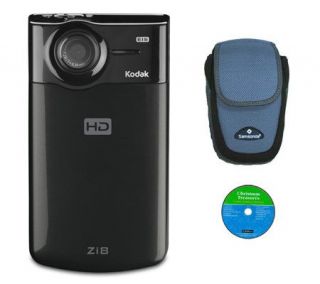 Kodak Zi8 Black Pocket Video Camera Holiday Kit —