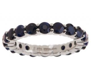 00 ct tw Thai Midnight Sapphire Sterling Eternity Band —