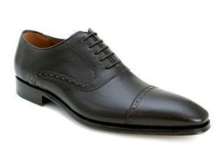 Mezlan Mens Cuomo Brown Italian Leather Oxfords Shoes