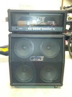 Gently Used Crate GX900H Head Crate GX412S 4x12 Cabinet Half Stack SS