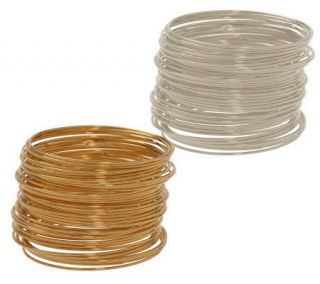 Set of 100 Polished Bangle Bracelets —