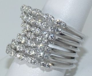 CRIVELLI 18 KT. WHITE GOLD AND DIAMOND RING WOW