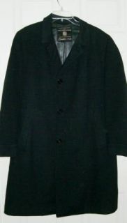 Vintage Crombie of Scotland Black Blue Australian Wool Cashmere Dress