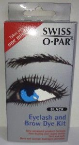 Swiss O Par Eyelash Brow Dye Kit Black Takes 1 Minute