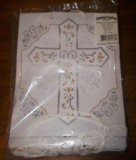 12 Religious Cross Gift Bags 9 Holy Communion Confirmation New