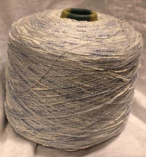 Cotton Rayon Yarn Ice Mist Blue color Slub type thick and thin Weaving