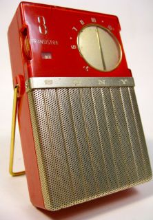 Antique Sony TR 86 Vintage Japanese Shirt Pocket Transistor Radio