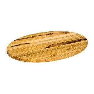 16 x 8 1 2 inch Oblong Shaped Teak Wood Cutting Board