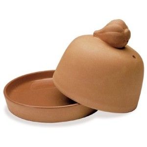 Terracotta Ceramic Garlic Roaster Keeper