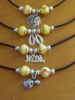  Custom Softball Necklaces