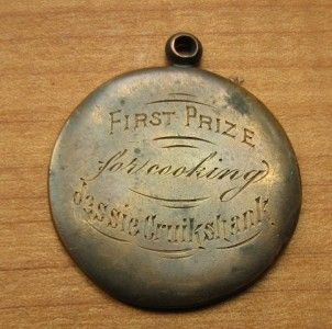 1917 bronze cooking medal cruikshank nice
