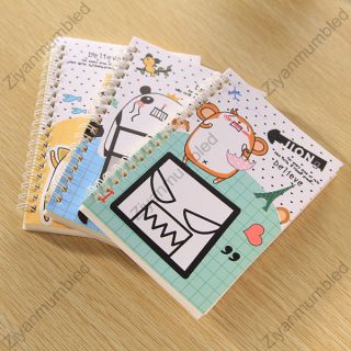 Cute Fun Jiong Diary Journals Planner Notepad Hard Cover Double Coil