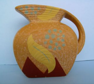 RANLEIGH WARE PITCHER ABSTRACT LEAF 30% OFF SALE