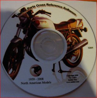 Honda USA Motorcycle Spares Part Cross Reference Manual