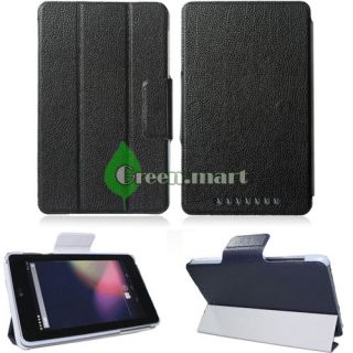 BLACK PU LEATHER STAND SMART COVER INCH TABLET CASE FOR. ASUS GOOGLE