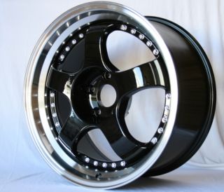 Rota D2 17x7 5 5x114 3 E25 Black Royal Lip Rim Wheels