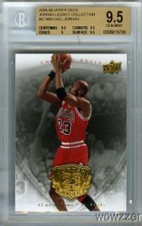 2008/09 Upper Deck Michael Jordan #57 Legacy Hall of Fame BGS 9.5 GEM