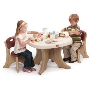 Step2 Kids Small Desk Table and Chairs Set Craft Table