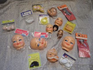 Vintage Doll Making Repair Supplies Crafts Some Rare 30 Items Some MIP