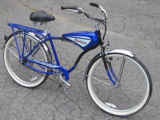   Electric Cruiser Bicycle MINT Retro Power Bike Blue Scooter eBike