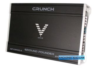 Crunch Ground Pounder Series 4 Channel 2400W Car Stereo MOSFET Power
