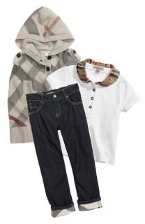 Burberry Polo, Poncho & Jeans (Toddler)
