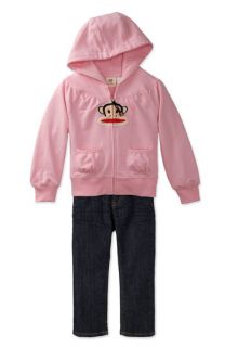 Small Paul Hoody & iT JEANS Straight Leg Jeans (Toddler)
