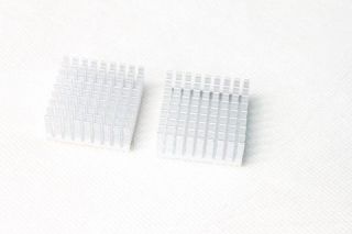 2x Low Profile Heat Sink for IC Chips Southbridge HDD