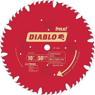 Freud D1050X 10 Inch 50T Diablo Combination Chop Miter and Table Saw