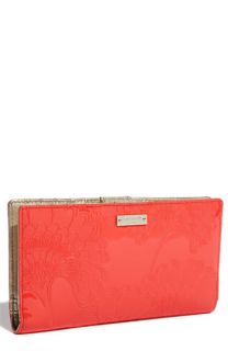 kate spade new york japanese floral embossed   stacey wallet