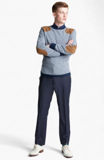 Topman Crewneck Sweatshirt, Dress Shirt & Skinny Fit Trousers