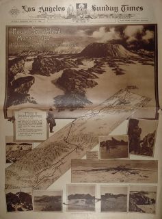  Charles Owens Highway Map Amboy Crater Los Angeles Original