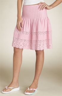 Juicy Couture Linen Skirt with Lace Hem